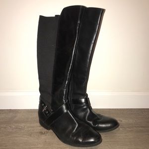 Black riding boots